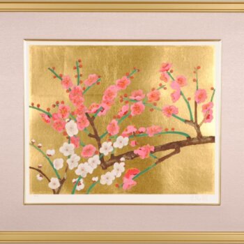 濱田台兒  紅白梅
