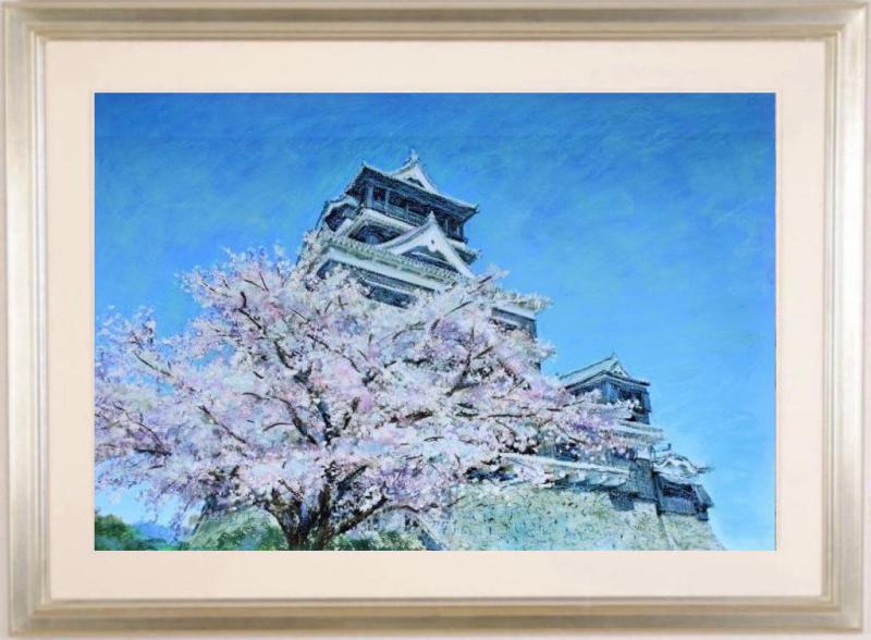 石井清  熊本城の春・B