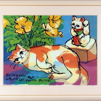 マイケル・ルー  ファジーと招き猫