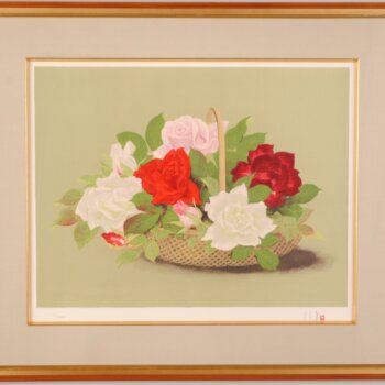 岡信孝  花籠図